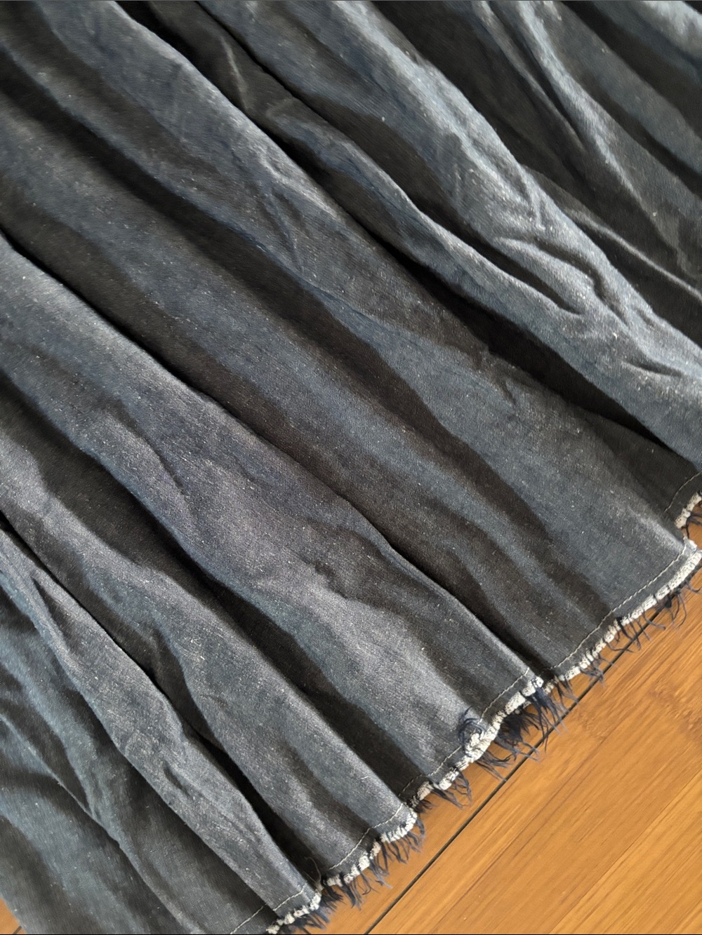 Zara Slate Gray Pleated A-Line Midi Skirt - Picture 3 of 8